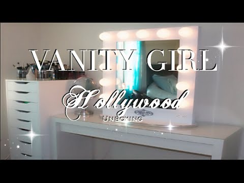Vanity Girl Hollywood Unboxing New, Vanity Girl Hollywood Broadway Lighted Mirror