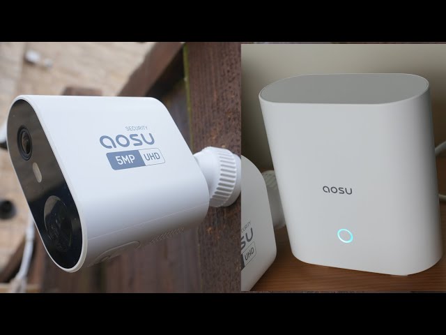 AOSU 5MP WirelessCam System Max Outdoor Security Camera Unboxing
