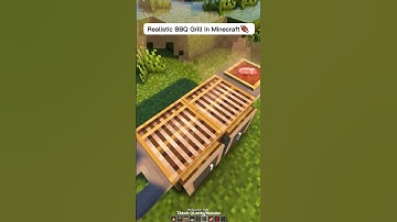 Minecraft: Realistic BBQ Grill | #shorts