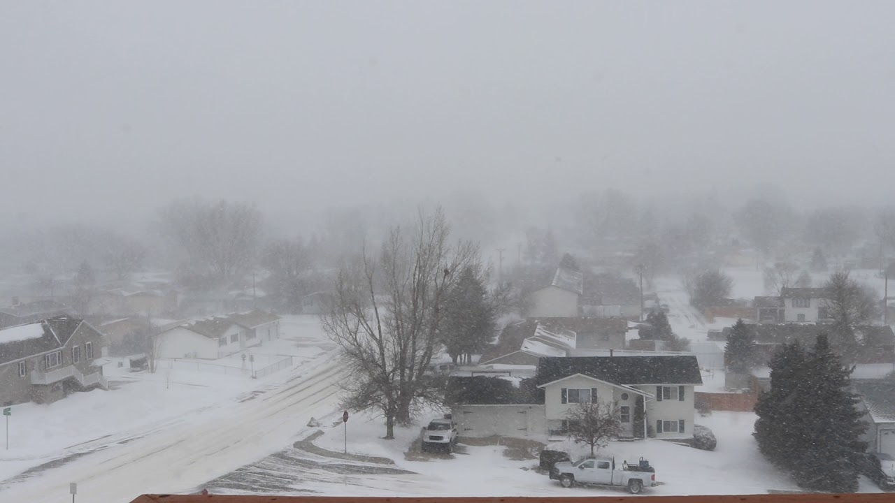 Snow Storm in Dickinson North Dakota Mar 5, 2018 230pm YouTube