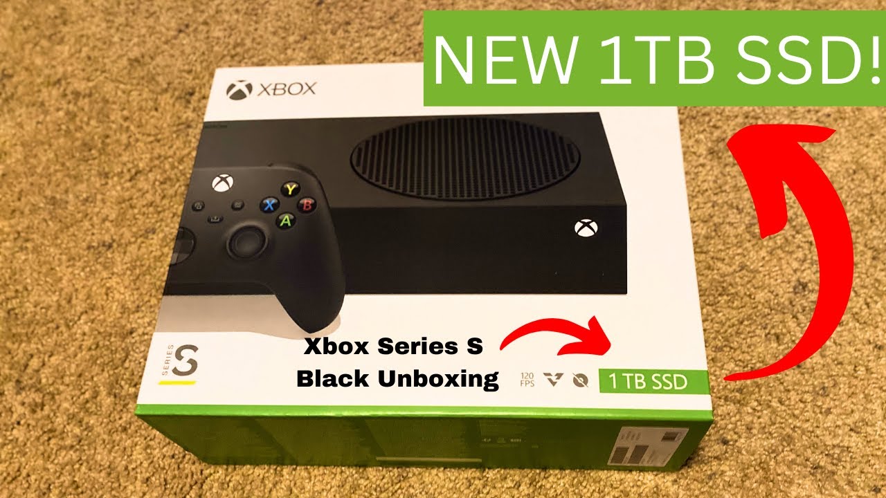 Unboxing Xbox Series S with 1TB SSD in Carbon Black with Games