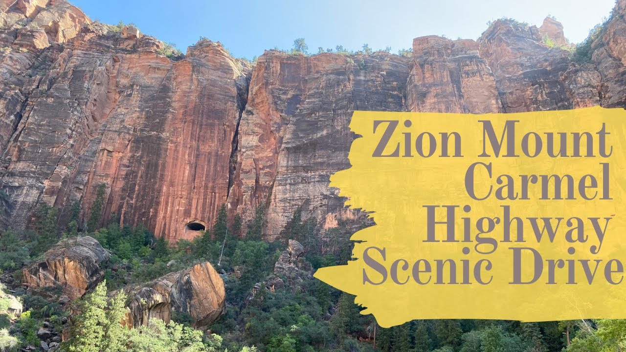 Zion Mount Carmel Highway Scenic Drive ZION NATIONAL PARK with MOODY