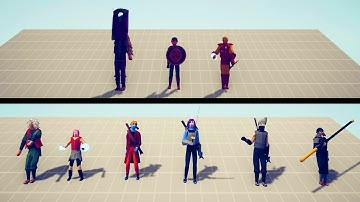 NARUTO TEAM vs MARVEL TEAM part2 | Totally Accurate Battle Simulator - TABS