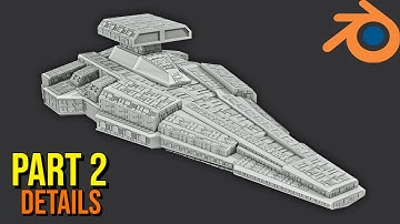 How to Make a Spaceship in Blender | Part 2 | Details