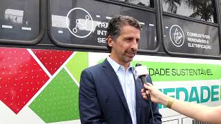 Pela primeira vez, Ribeirão Preto (SP) faz uma demonstração com um ônibus  movido a gás. A parceria da Scania com a prefeitura traz o modelo urbano K  280 4×2, que poderá ser