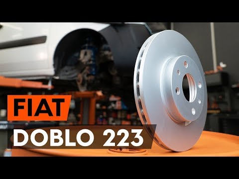 Как да сменим переден спирачни дискове на FIAT DOBLO 1 (223) [ИНСТРУКЦИЯ AUTODOC]