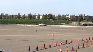 Gus driving the EVOC Course