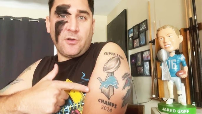 Detroit Lions Fan Got Super Bowl Tattoo Before Nfl Season