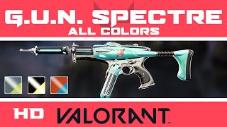 G.U.N. Spectre VALORANT Skin | ALL COLORS IN-GAME | GUN Skins HD Showcase