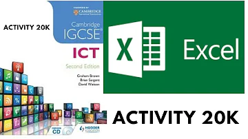 IGCSE ICT |Activity 20K | Data analysis|Information communication technology|Coding Tricks by swetha