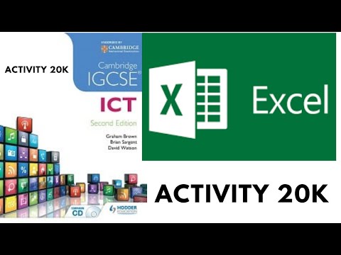 IGCSE ICT |Activity 20K | Data analysis|Information communication technology|Coding Tricks by swetha