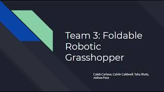 Foldable robotics