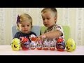 ★ Распаковка Киндер Сюрприз и Яйца Спайдермен и Спанч Боб Kinder Surprise Spongebob Spiderman