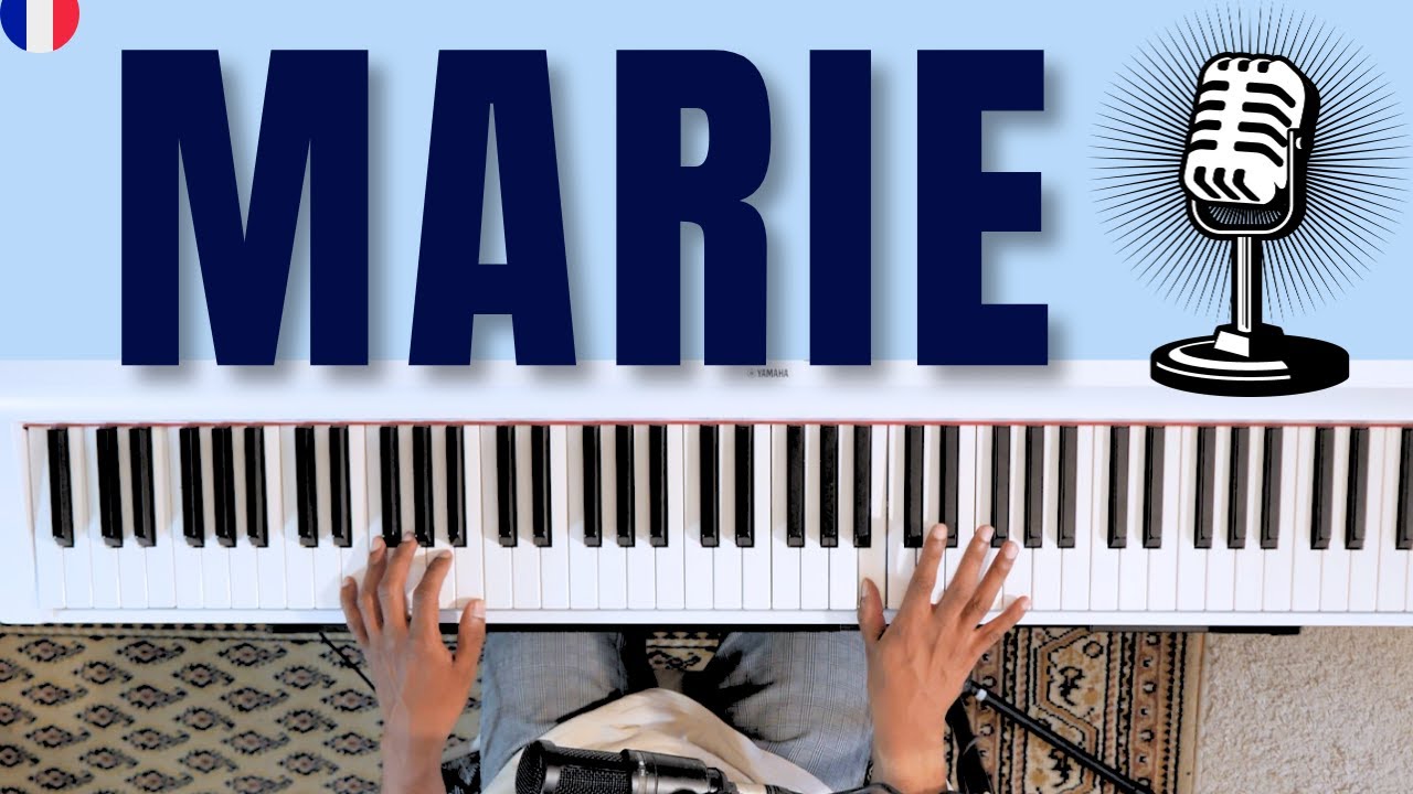 PIANO FACILE // JOHNNY HALLYDAY - MARIE