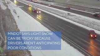 Traffic cams capture multiple crashes and spinouts amid wintry conditions Monday morning
