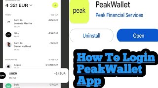 Peak Wallet App How To Login peak Wallet App