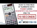 How to calculate MOD of power function?
