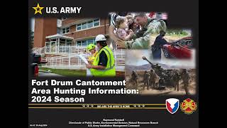 2024/2025 Fort Drum CHA Information Brief