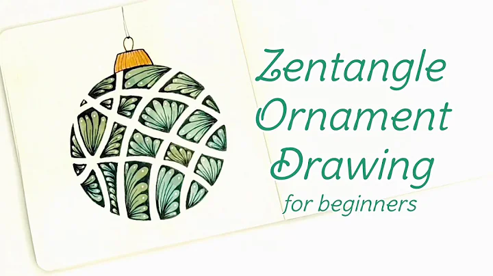 Zentangle Christmas Ornament drawing for beginners  ⭐ Zenart