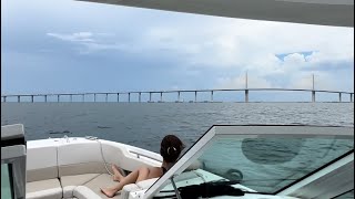 New boating family runs their 32 Boston Whaler Vantage 120 miles home! {Delivery and Training}