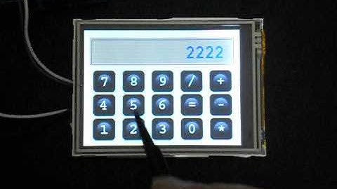 JP Serial 3.2" TFT color LCD Image button calculator