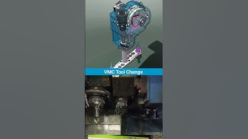 VMC Tool Change Mechanism 📌 #vmc #3ddesign #cnc
