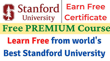 Stanford University Free Courses With Free Certificate | IOT Free Course With Free Certificate |