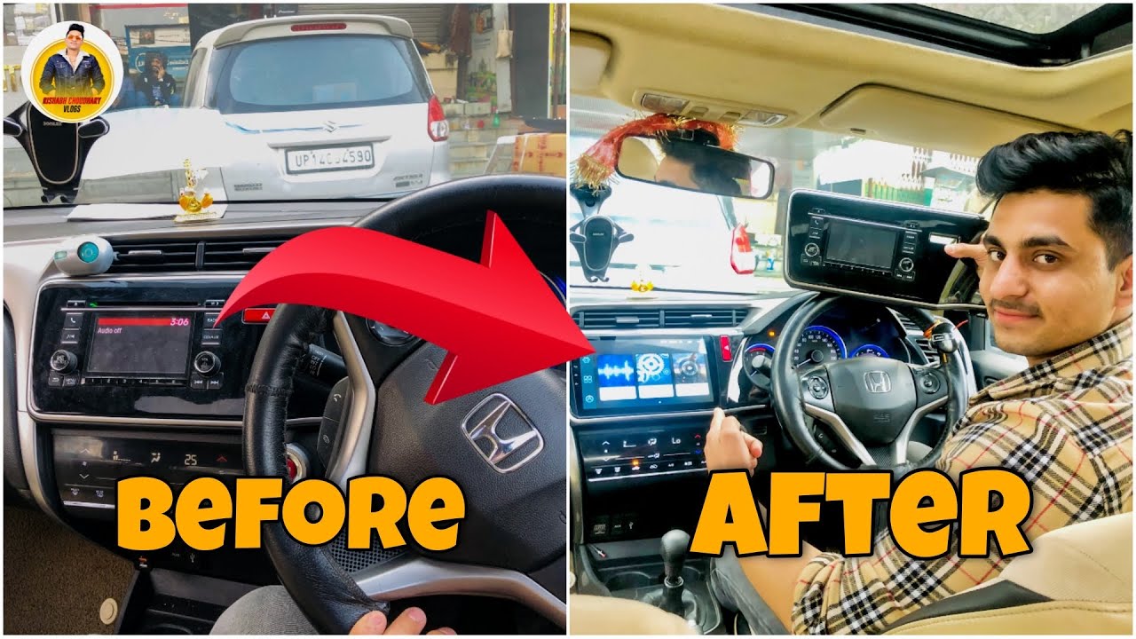 installing 10inch touch android system in honda city top model🔰||Rishabh choudhary vlogs