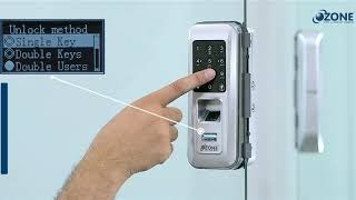 4 in 1 Digital Glass Door Lock | Operating Guide | Ozone