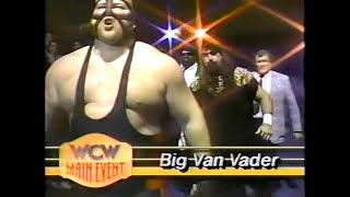 Sting & The Steiners vs Vader, Cactus Jack, & Mr Hughes   Main Event Feb 9th, 1992
