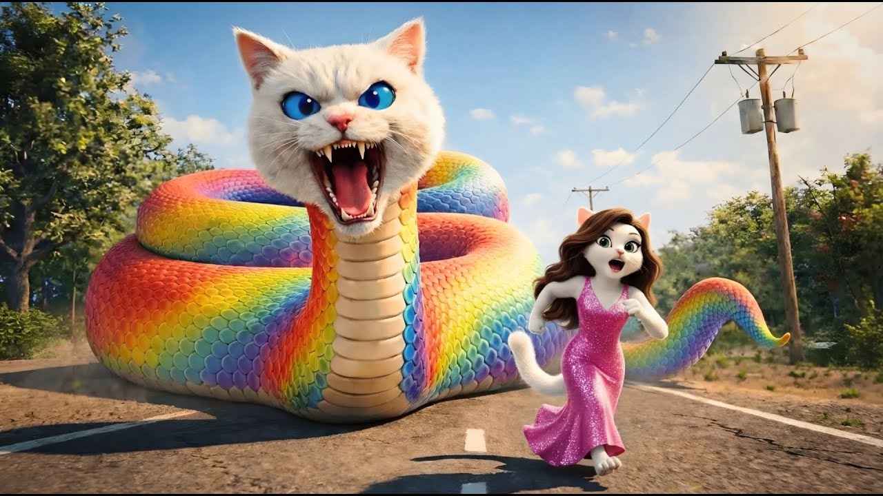 😱🔥The Terrifying Monster Nightmare👹 The Kitten's Battle Against the Monster | AI Cat Story