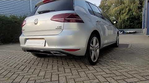 Volkswagen Golf 7 2013-2017 Diffuser achterbumper R-line look