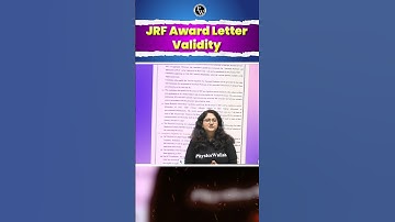UGC NET 2025 | JRF Award Letter Validity Explained!