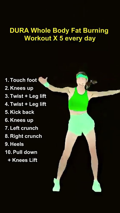 WHOLE BODY FAT BURNING WORKOUT x5every day -DURA #everyone #explore #ofw