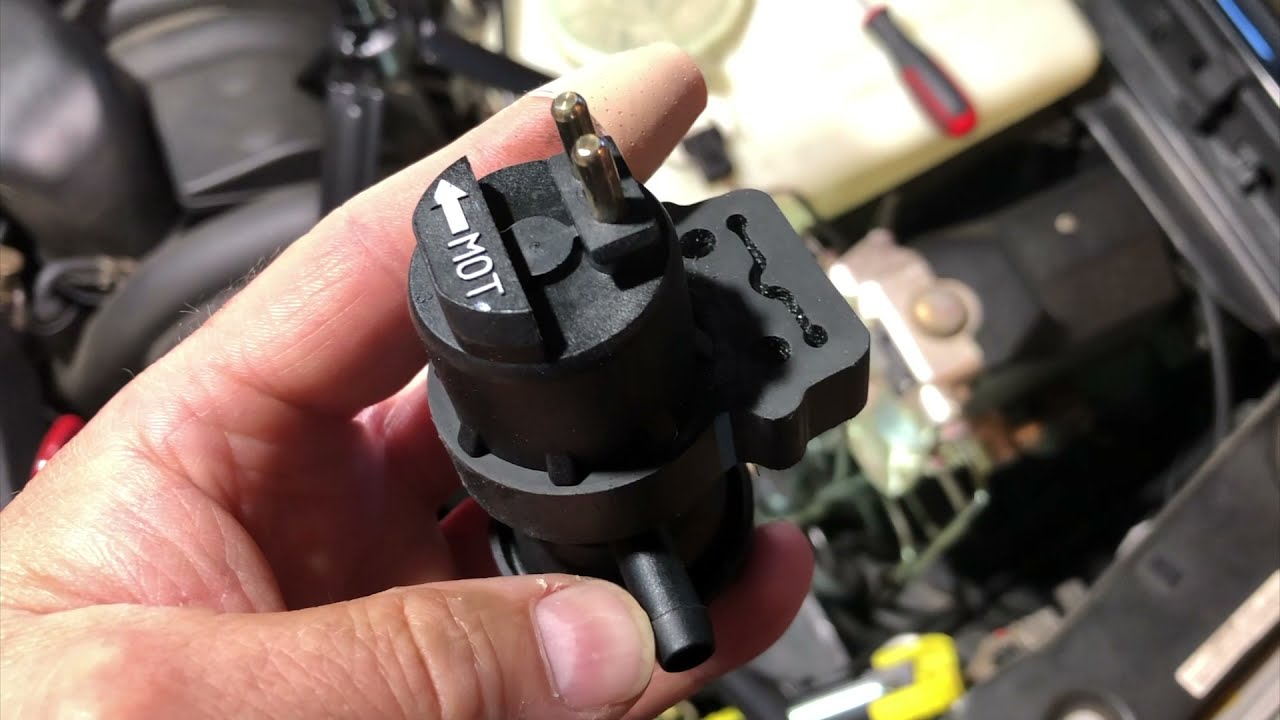 Purge Valve Replacement 1994 Mercedes C280 - YouTube