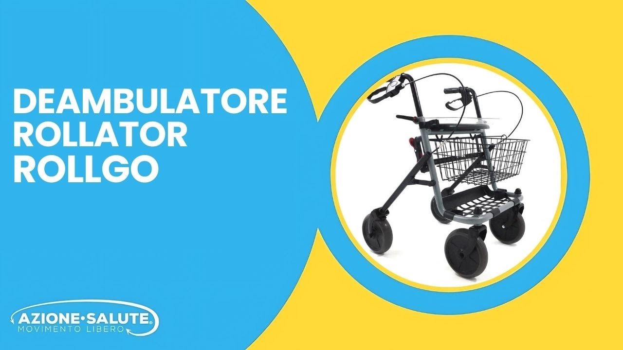 Rollgo di Azione Salute: Il Deambulatore Rollator Innovativo per Anziani