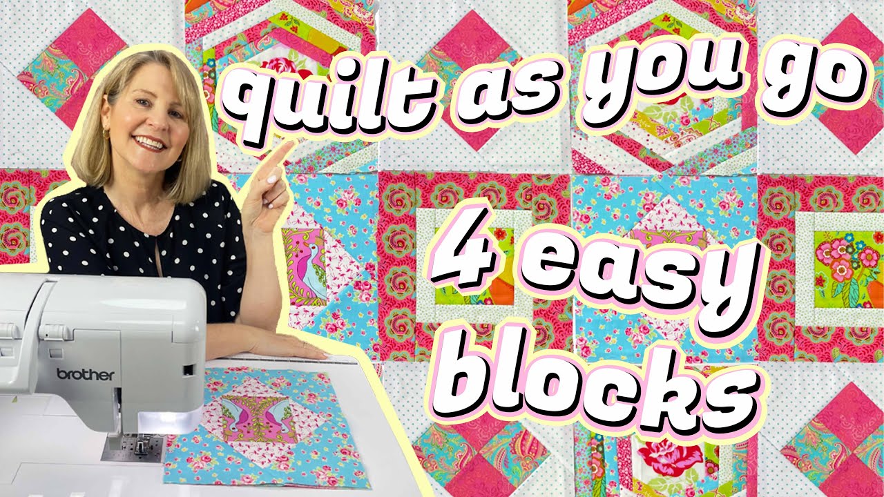 How to Quilt as you go: Easy Cover Strip Method by Monica Poole 