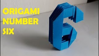 ORIGAMI NUMBER SIX "6" || HOW TO MAKE PAPER ORIGAMI NUMBER SIX || BY BD CRAFTS
