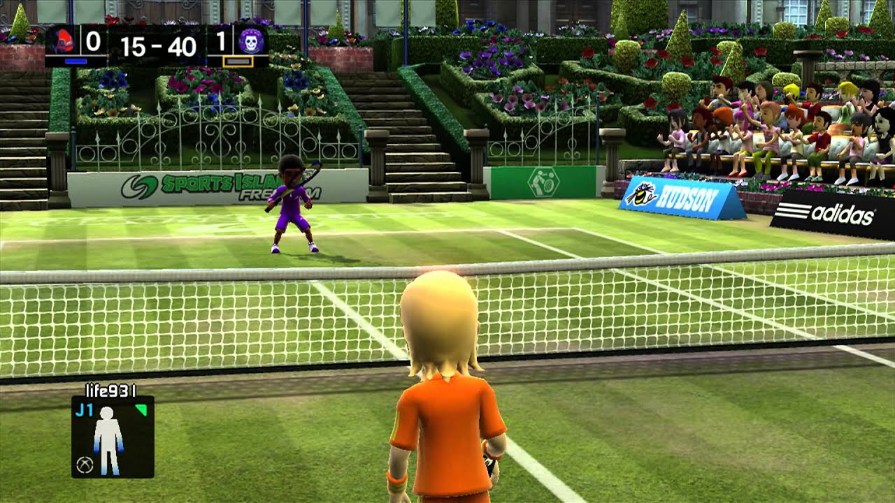 kinect sport island freedom xbox 360 tennis 1 YouTube