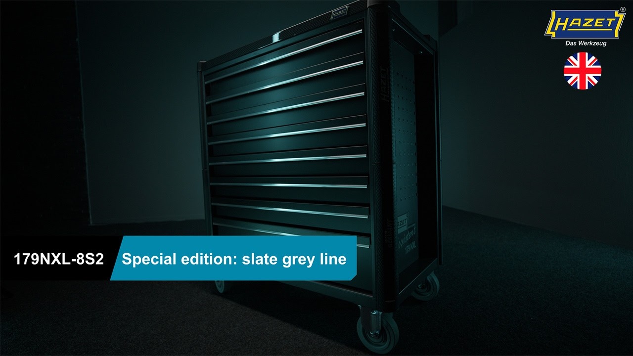 HAZET Tool trolley Assistent 179NXL-8S2 in slate grey - YouTube