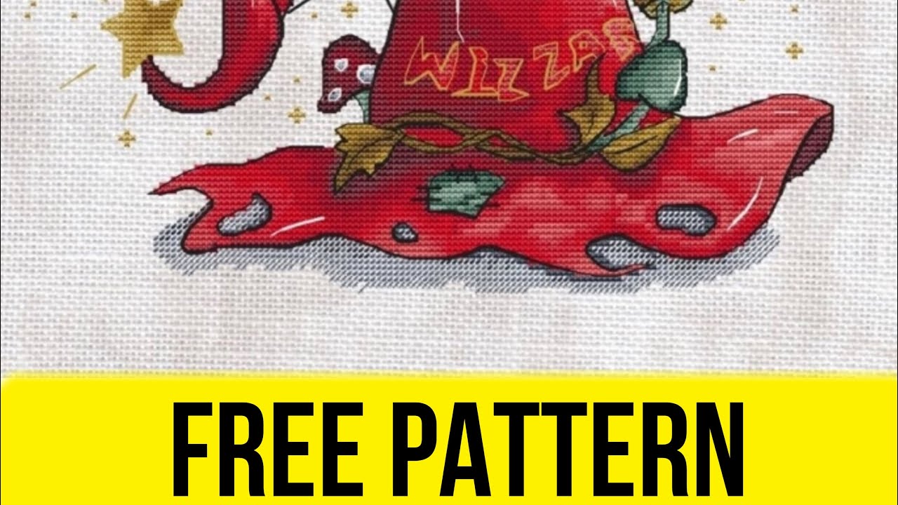 “Wizard’s Hat” - Free Cross Stitch Pattern Fantasy Download