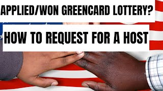 HOW TO REQUEST FOR A HOST AFTER APPLYING OR WINNING DV/GREENCARD LOTTERY!!! MUST WATCH THIS!! screenshot 4