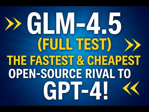 GLM 4 5 Full Test The Fastest Cheapest Open Source Rival To GPT 4