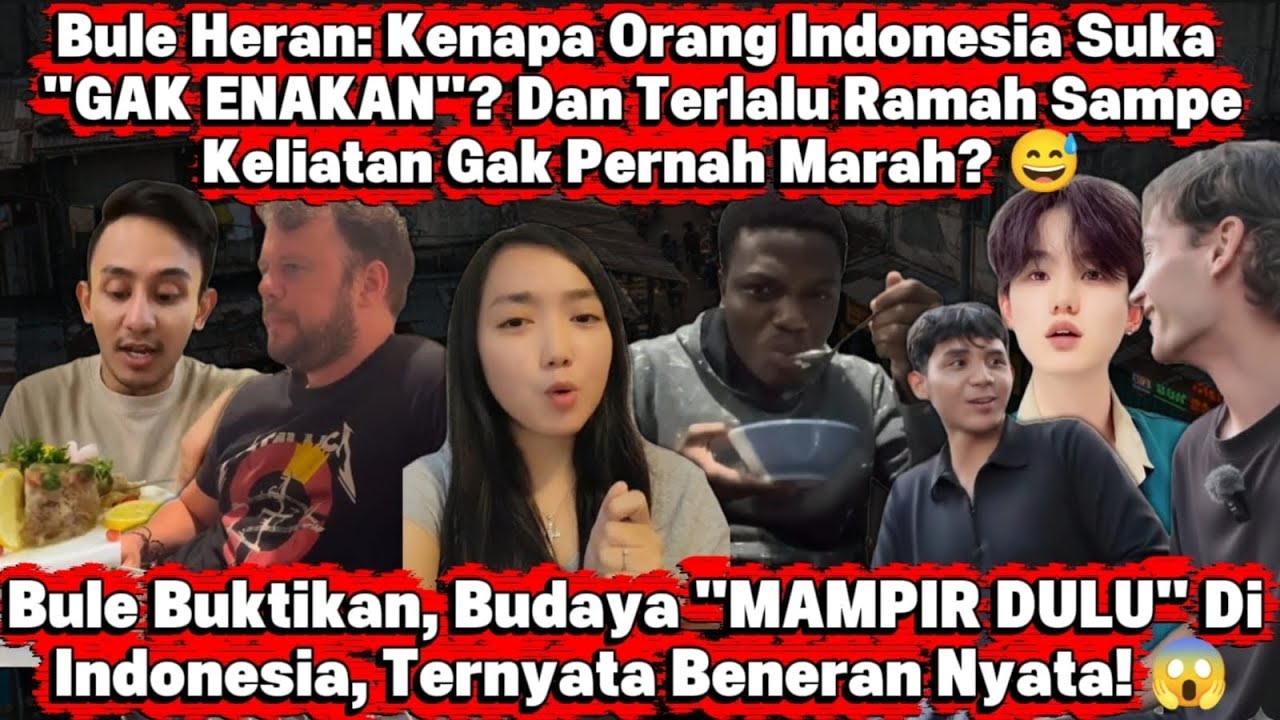 Bule Heran, Kenapa Orang Indonesia Suka Gak Enakan 😱 #reaksibule
