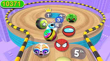 Going Balls funny fails, max level 10371 Vs portal run, challenge, epic race android, iOS gameplay