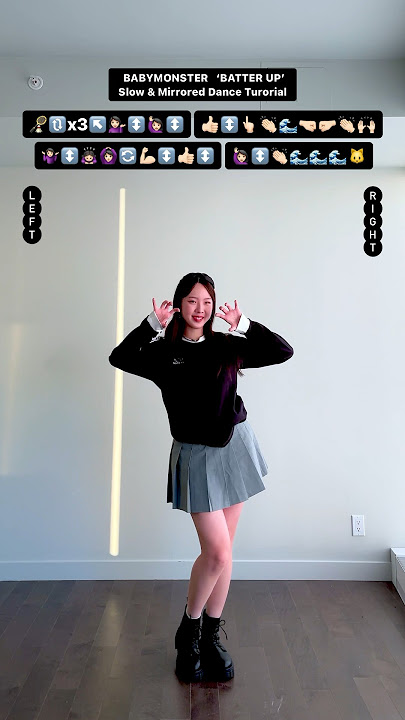 BABYMONSTER ‘BATTER UP’ Slow & Mirrored Dance Tutorial ❣️ #batter_up #babymonster