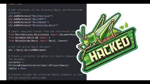 Grasshopper + Python + Rhino Inside  Rename Revit Families & Types from Grasshopper  BIM Automation