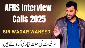 AFNS Interview Calls 2025 | Full Guidance & Next Step | Who I Am Academy