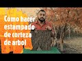 Como Hacer Estampado De Corteza De Arbol