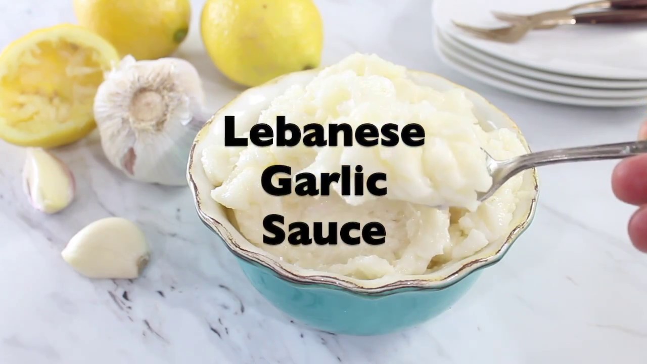 Lebanese Garlic Sauce YouTube